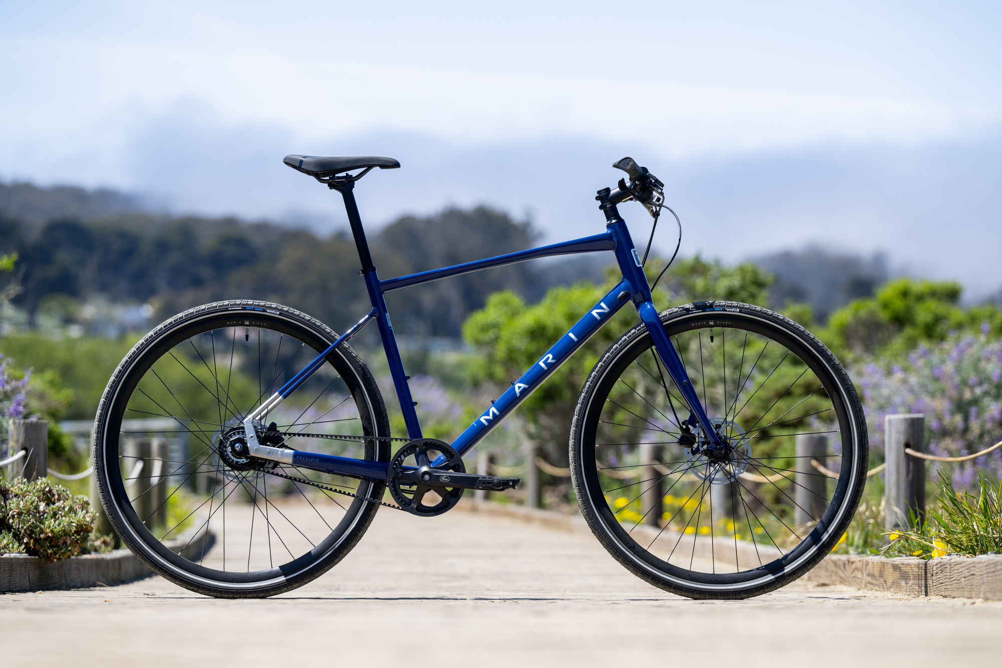 2024 Marin Presidio 3 Carbon Belt Drive Urban Bike