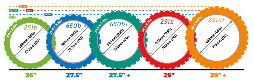 Bicycle Wheel Sizes